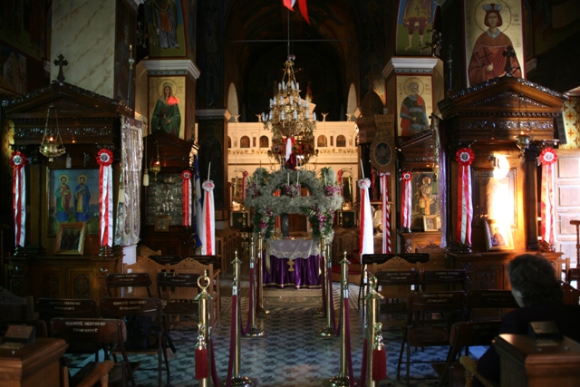 Panaghia (Holy Virgin) 1920's church interior